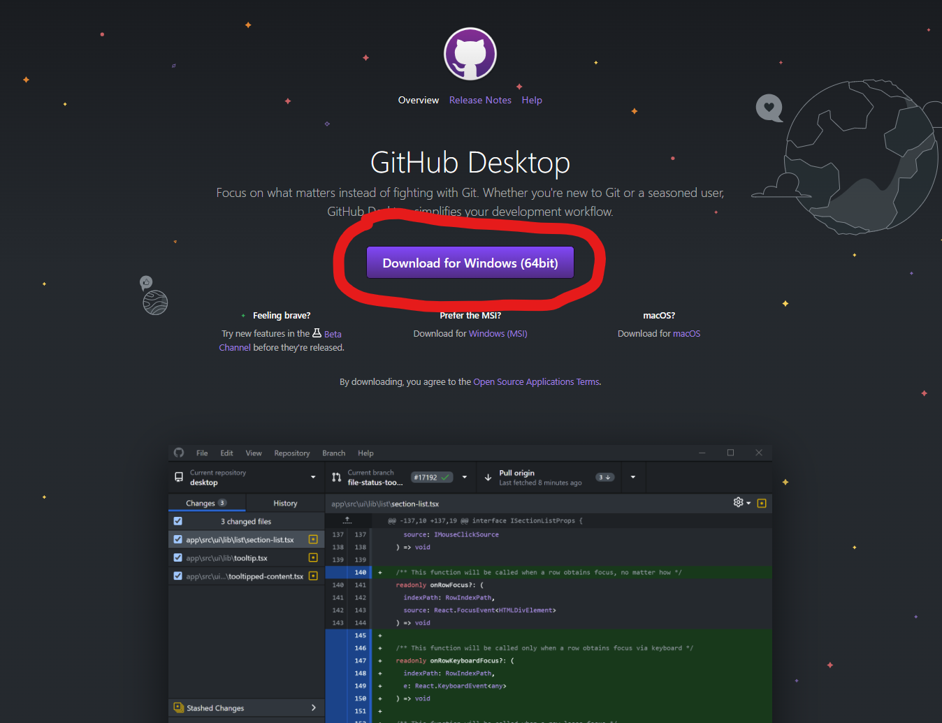 GitHub Desktop Download Page